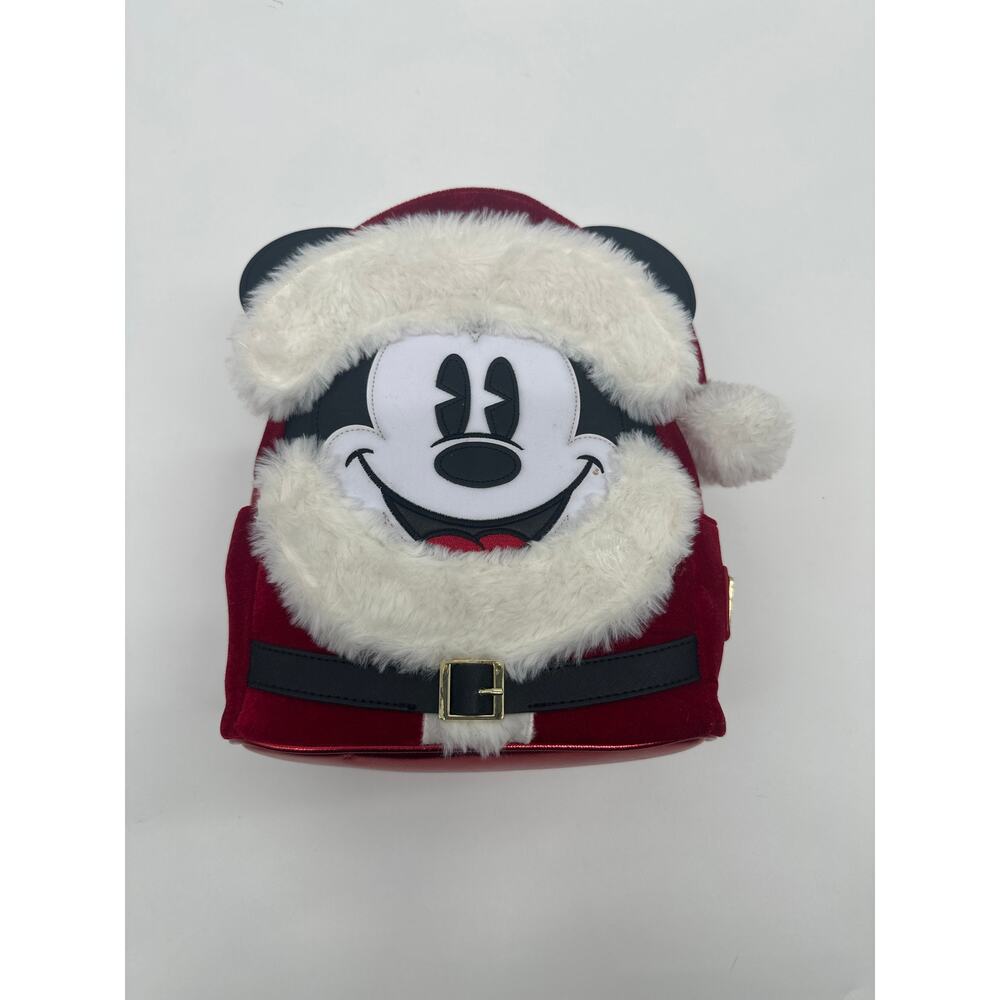 Loungefly Disney Parks Santa Mickey Mouse Mini Backpack 2019 NWOT